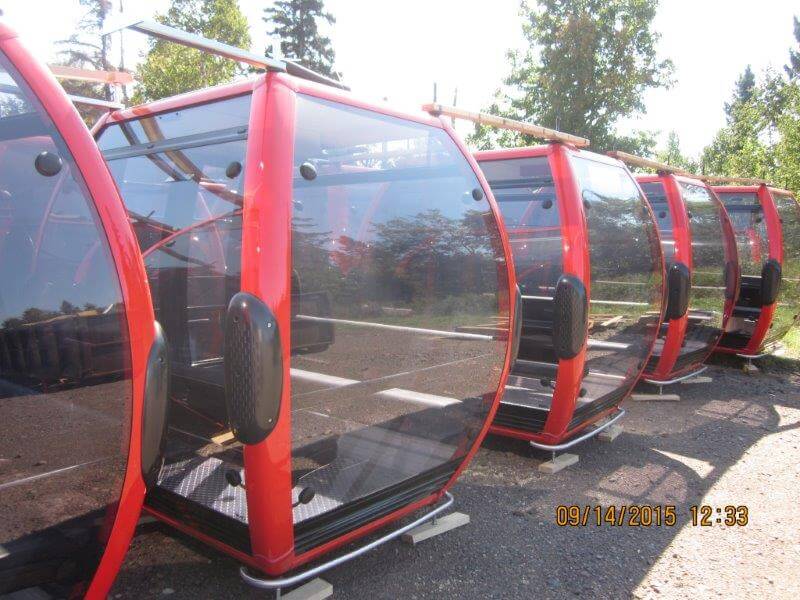 The new “Caribou Express” gondola cabs