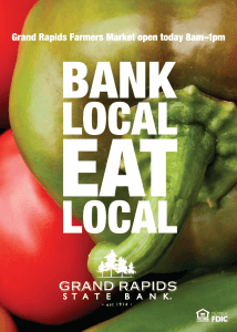 "Bank Local, Eat Local" campaign
