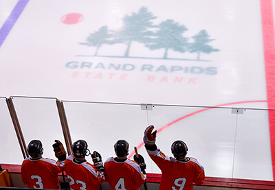 Grand Rapids State Bank is proud to support local hockey at the IRA Civic Center.